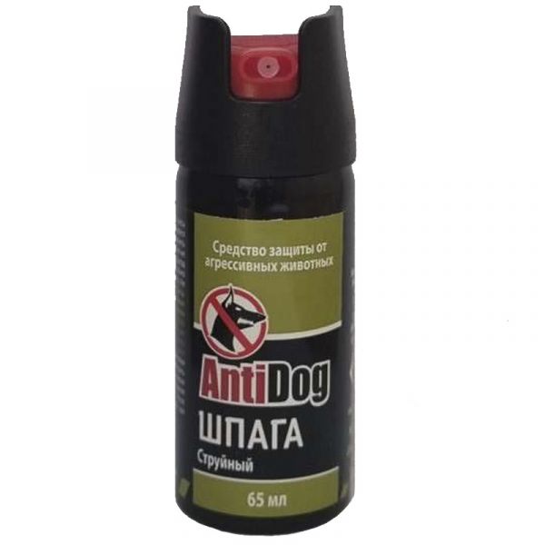 Перцовый (газовый) баллончик «AntiDog Шпага» 65 мл, струйный